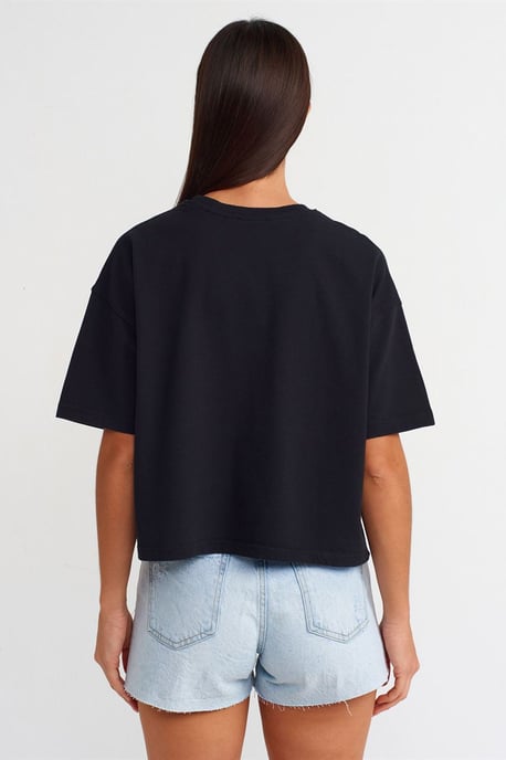 Übergroßes Baumwoll-Crewneck-T-Shirt - Image 2