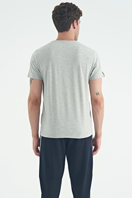 Herren Baumwoll-Elasthan Rundhals T-Shirt - Image 6