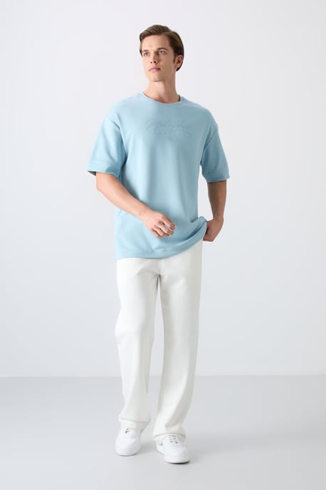 Übergröße Bedrucktes Rundhals-T-Shirt - Image 2