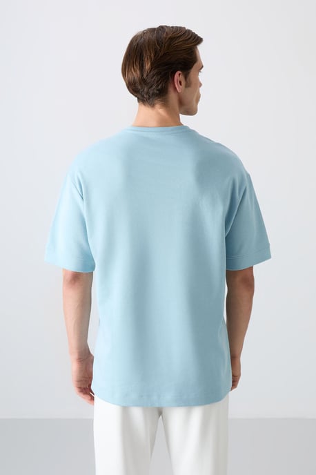 Übergröße Bedrucktes Rundhals-T-Shirt - Image 5