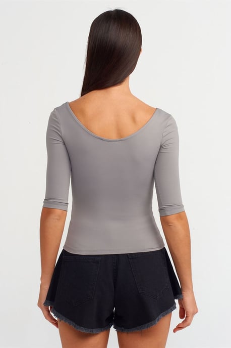 Damen Slim-Fit Nylon Elasthan T-Shirt - Image 3