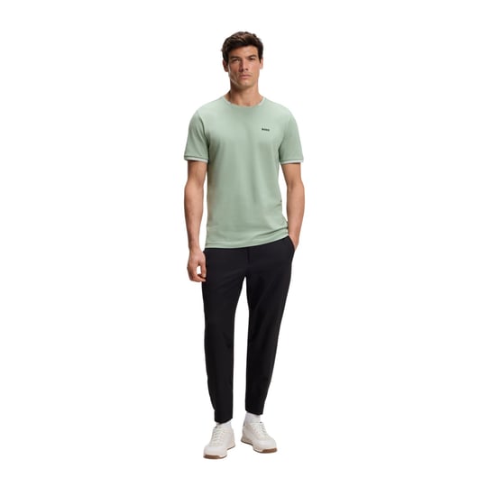 Boss - "Hbg Taul" T-Shirt für Herren, Baumwolle, Regulär (Grün) - Image 3