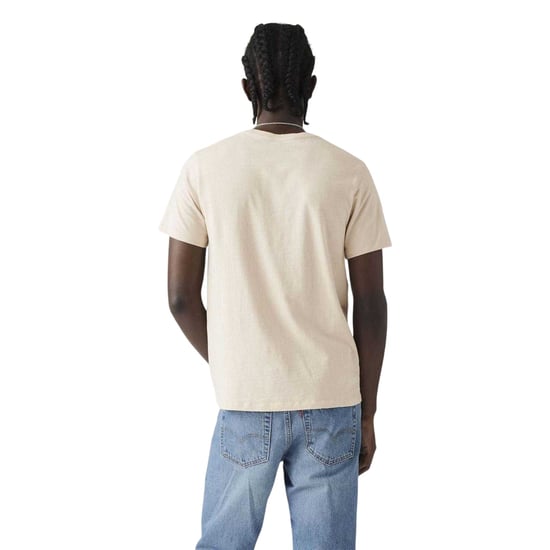 Levis - "Classic" T-Shirt für Herren, Tasche, Schwer (Cremefarbe) - Image 2