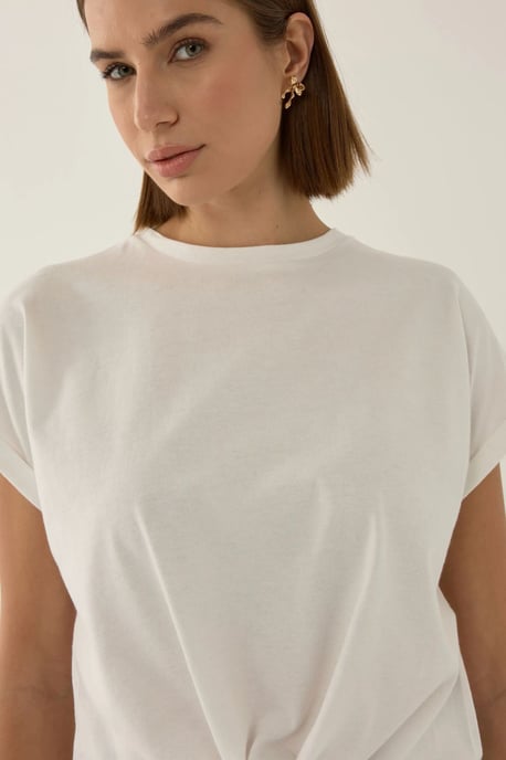 Basic Rundhals gekürztes T-Shirt - Image 6