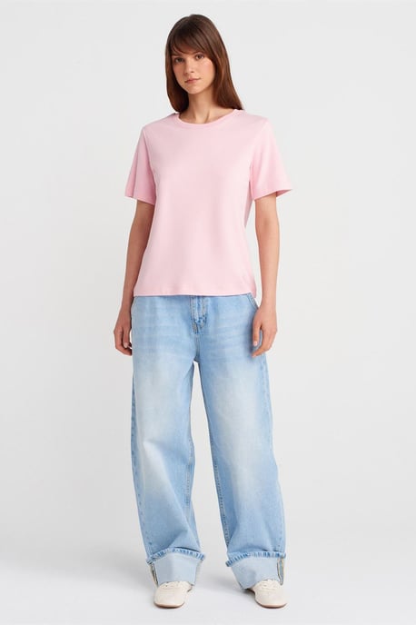 Damen Baumwoll Rundhals T-Shirt - Image 4