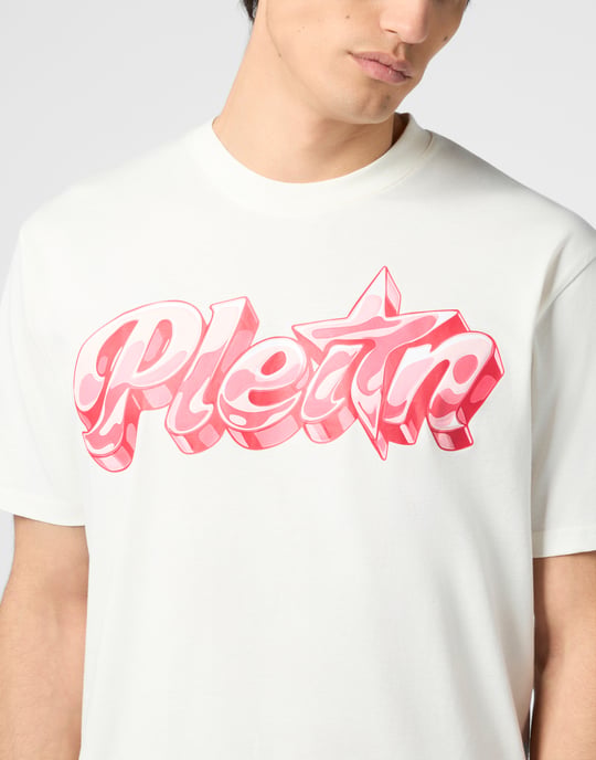Round Neck T-Shirt Puffy Gummy Plein - Image 3