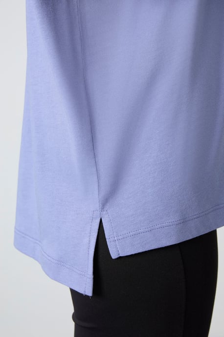 Übergröße Baumwoll-Modal Rundhalsausschnitt T-Shirt - Image 5