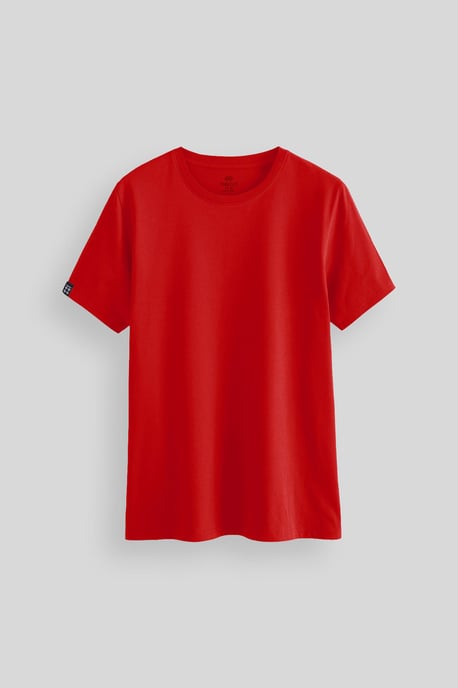 Herren Baumwoll-Elasthan Rundhals T-Shirt - Image 1