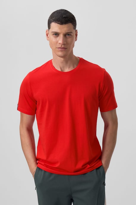 Herren Baumwoll-Elasthan Rundhals T-Shirt - Image 5