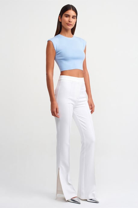 Damen ärmelloses Ripp-Crop-Top - Image 3