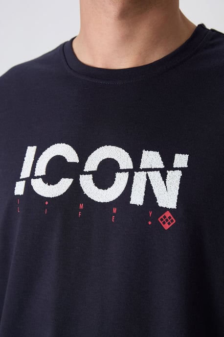 Übergroßes Logo-Print Rundhals-T-Shirt - Image 2