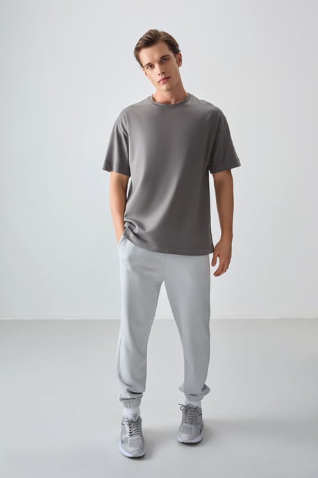 Übergroßes Baumwoll-Crewneck-T-Shirt - Image 3
