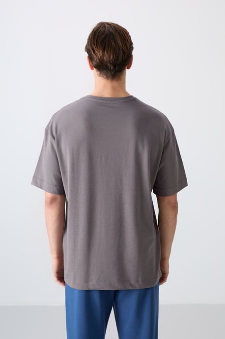 Übergrößen Bedrucktes Baumwollmisch-T-Shirt - Image 5