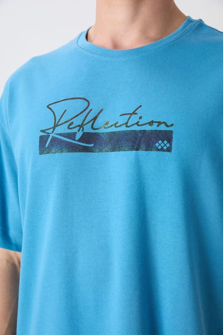 Übergrößen T-Shirt aus Baumwollmischung mit Print - Image 3