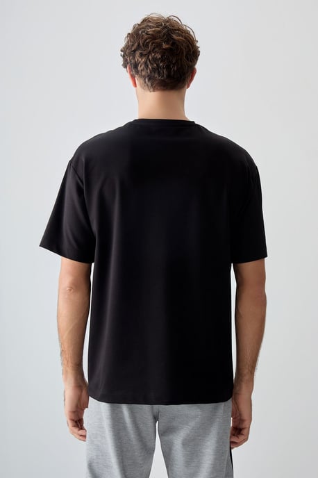 Übergröße Bedrucktes Rundhals-T-Shirt - Image 5