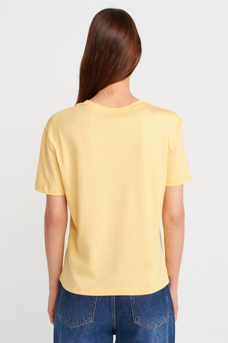 Damen Baumwoll-Modal Rundhals T-Shirt - Image 2