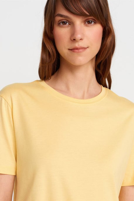Damen Baumwoll-Modal Rundhals T-Shirt - Image 3