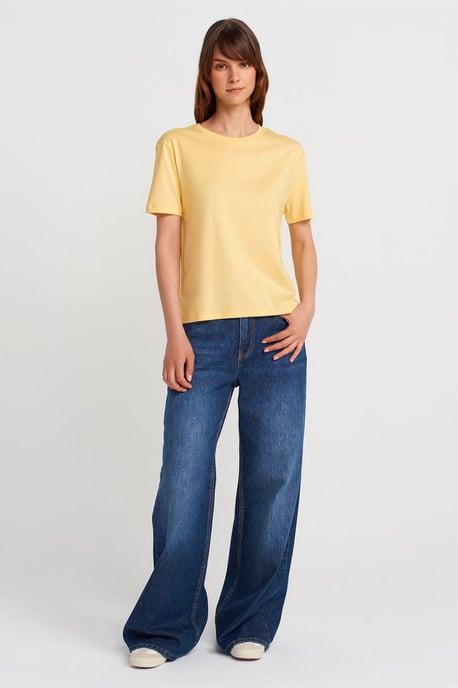 Damen Baumwoll-Modal Rundhals T-Shirt - Image 4