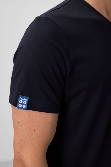 Herren V-Ausschnitt Kurzarm T-Shirt - Image 4