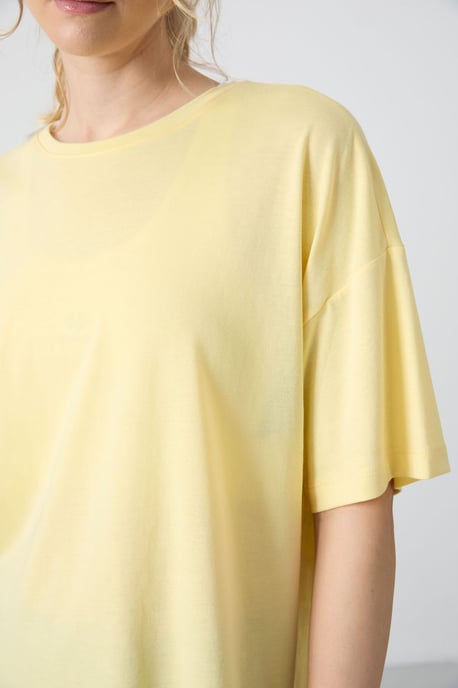 Übergrößen Baumwoll-Modal Rundhals-T-Shirt - Image 4