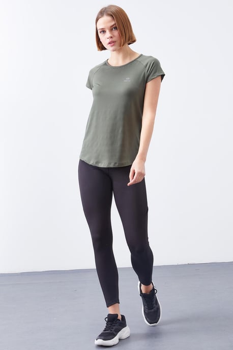 Damen Kurzarm T-Shirt mit Rundhalsausschnitt - Image 2