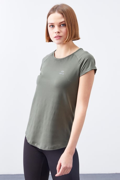 Damen Kurzarm T-Shirt mit Rundhalsausschnitt - Image 5