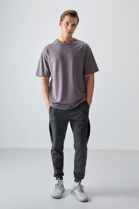 Oversized Baumwollmischung Rundhalsausschnitt T-Shirt - Image 3