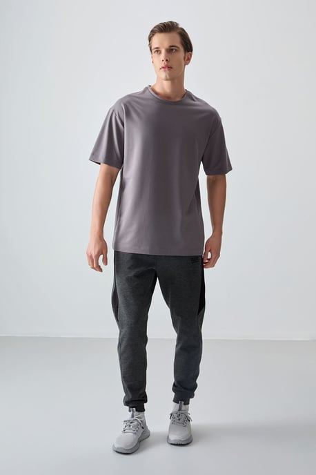 Oversized Baumwollmischung Rundhalsausschnitt T-Shirt - Image 5