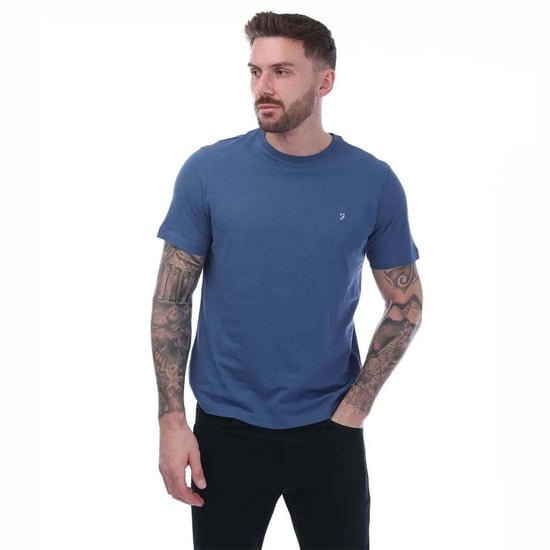 Farah - "Dean" T-Shirt für Herren, Baumwolle (Blau) - Image 2