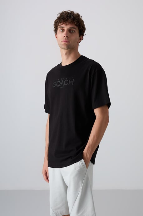 Oversized Logo-Patch Rundhalsausschnitt T-Shirt - Image 2