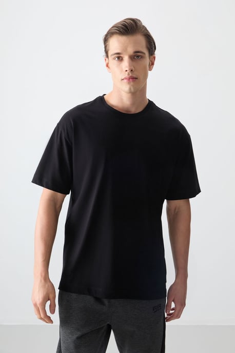 Übergroßes Baumwoll-Crewneck-T-Shirt - Image 2