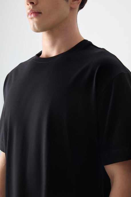 Übergroßes Baumwoll-Crewneck-T-Shirt - Image 5