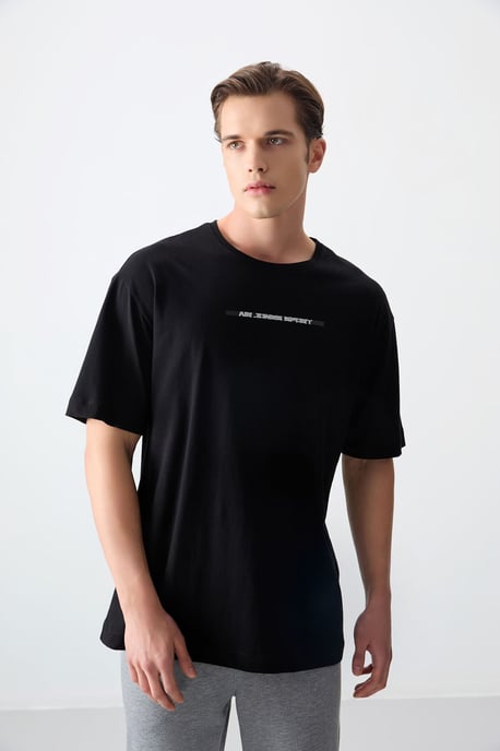 Übergroßes Baumwoll-Crewneck-T-Shirt - Image 3