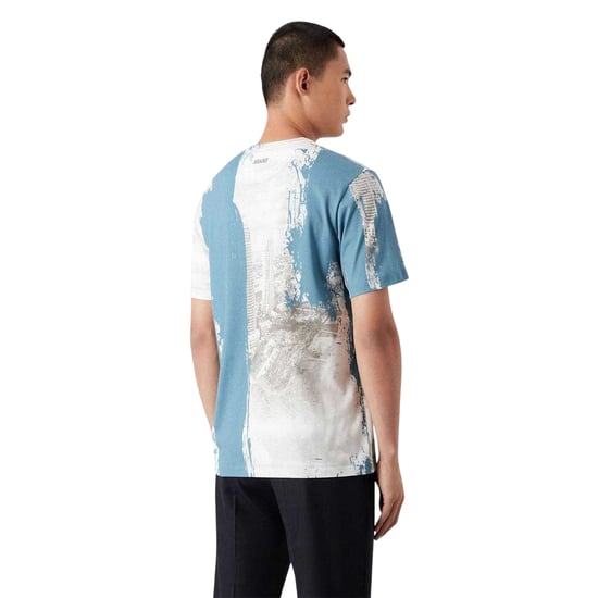 Emporio Armani - T-Shirt für Herren, Logo (Blau/Weiß) - Image 2