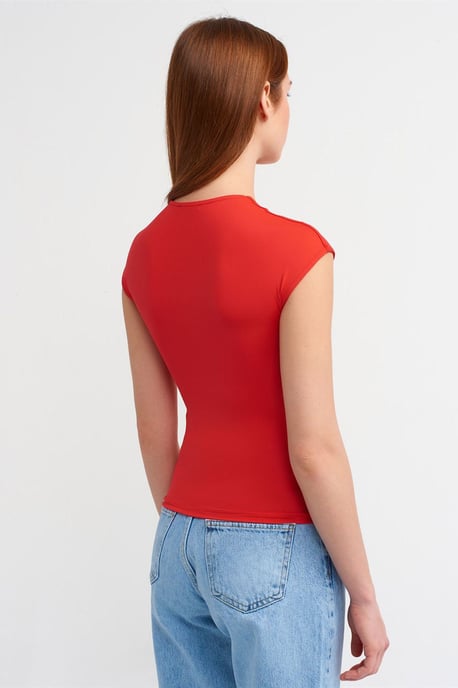 Damen Slim Fit Rundhalsausschnitt T-Shirt - Image 2