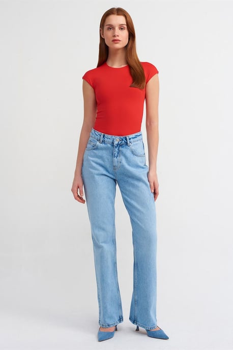 Damen Slim Fit Rundhalsausschnitt T-Shirt - Image 3
