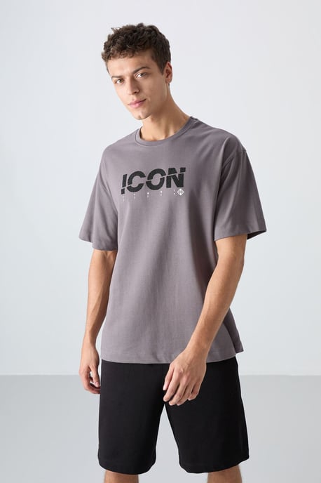 Übergroßes Logo-Print Rundhals-T-Shirt - Image 1