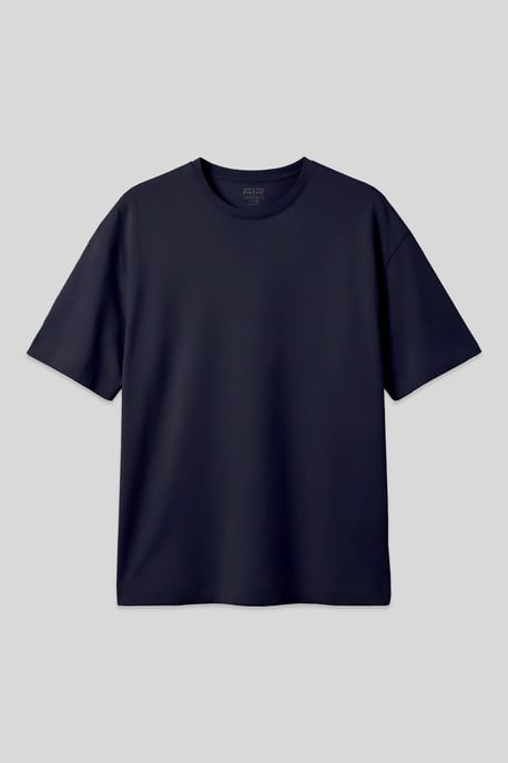 Übergroßes Baumwoll-Crewneck-T-Shirt - Image 1