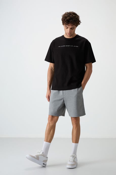 Oversized Rundhals T-Shirt mit Print - Image 3