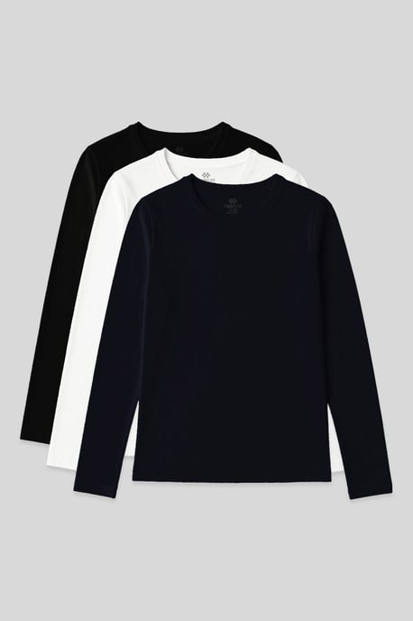 Damen Langarmshirt mit Rundhalsausschnitt - Image 1