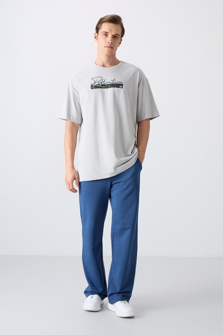 Übergröße bedrucktes Baumwollmix-T-Shirt - Image 2