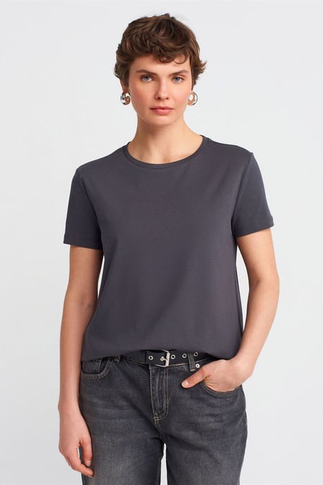 Damen Baumwoll Rundhals T-Shirt - Image 1