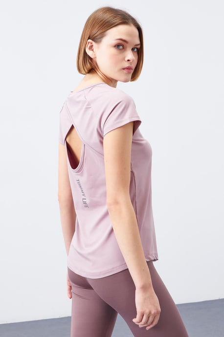 Damen Kurzarm T-Shirt mit Rundhalsausschnitt - Image 3