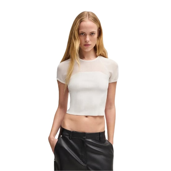 Hugo - "Slevetta" T-Shirt für Damen, Schmal, Raglanärmel (Natürlich) - Image 4