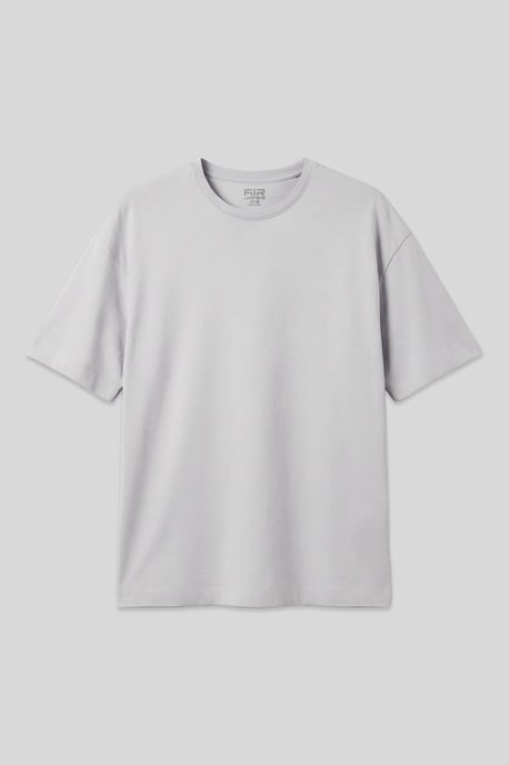 Übergrößen Baumwollmischung Rundhals T-Shirt - Image 1