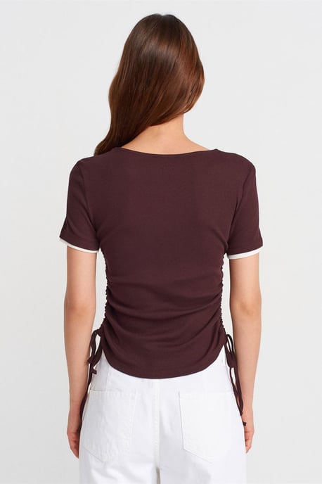 Damen Baumwoll Slim Fit Rundhals T-Shirt - Image 2