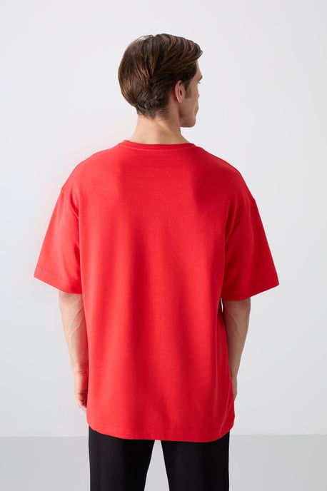 Übergröße Bedrucktes Rundhals-T-Shirt - Image 5