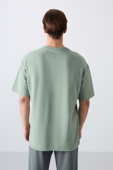 Oversized Baumwollmischung Logo-T-Shirt - Image 5