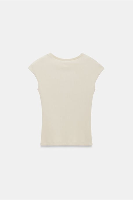 Tailliertes Baumwoll-Jersey T-Shirt mit Rundhalsausschnitt - Image 6