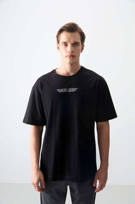 Übergrößen Baumwoll-Logo-T-Shirt - Image 4